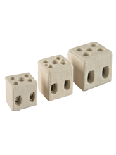 Double porcelain clamp - size to choose from